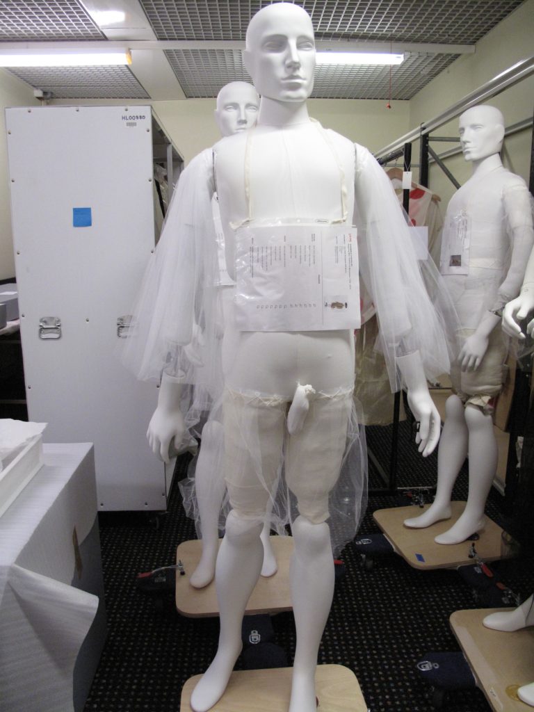 Photograph of assembled mannequins 